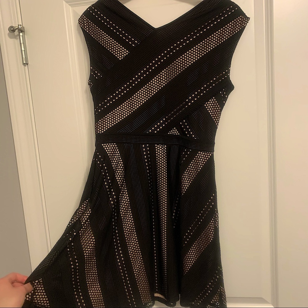 BCBGMaxAzria Formal Black Cutout Dress